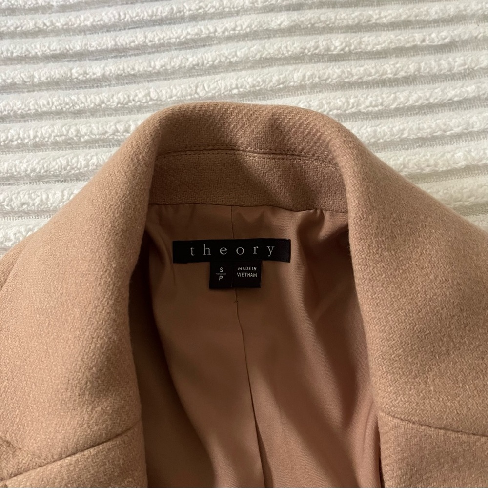 Theory Razan Tan Coat - Picture 6 of 8